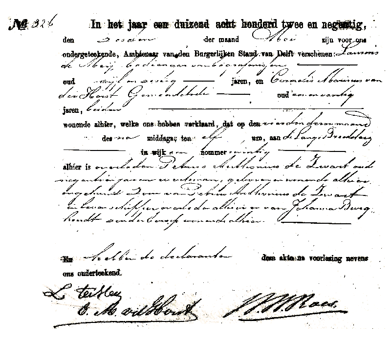 18920506 ovl akte Petrus A zv PA d Zwart - J Burghout